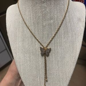 Vintage Avon Butterfly Y Necklace
